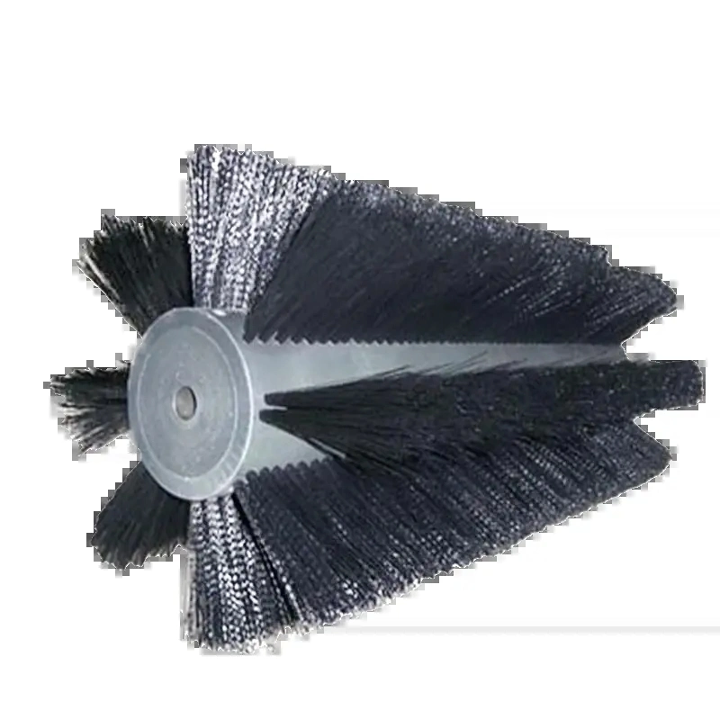 Customized Industrial Nylon Brush Roller Cylinder Shaft Bristles Cleaner Roller Brush