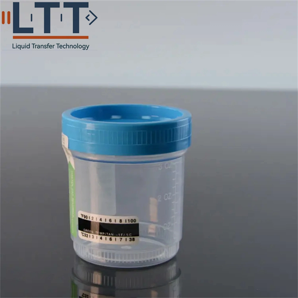 Disposable Sterile Sample Cup with Screw Specimen Container PP Urine Container 40ml 60ml 90ml