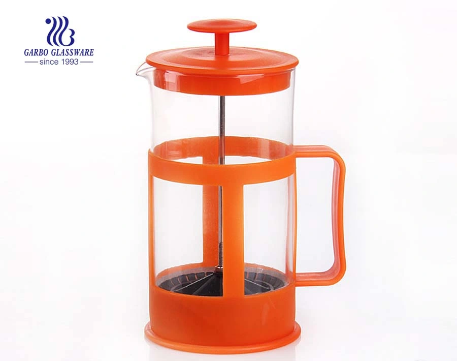 12oz High Borosilicate French Press Cafetera Cafetera Cafetera Cafetera Plato de café Cristal Uso doméstico