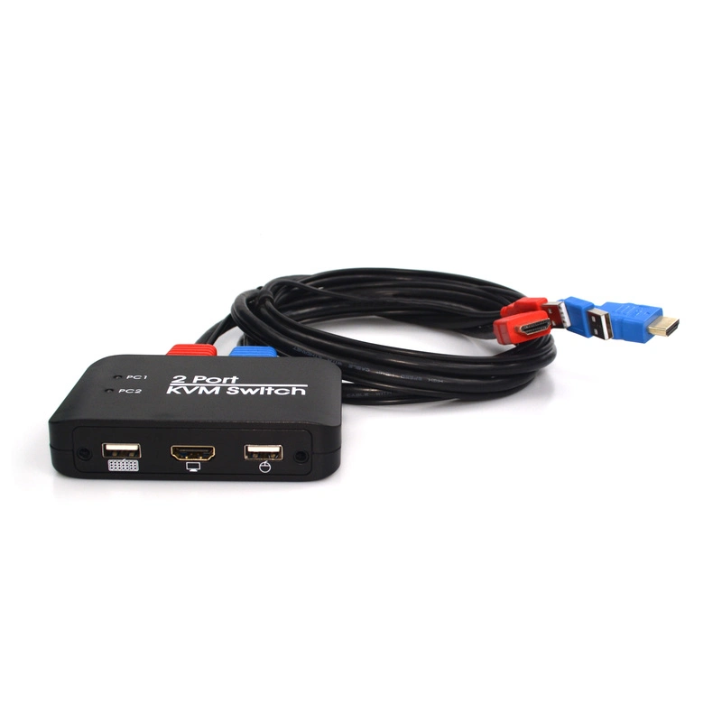 2 Port USB HDTV Kvm Switch with Cables and Remote