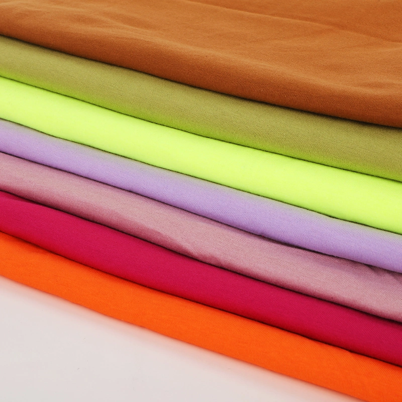 Hot Selling 180GSM CVC 60/40 Single Jersey Knitting Fabric for T-Shirt Garment