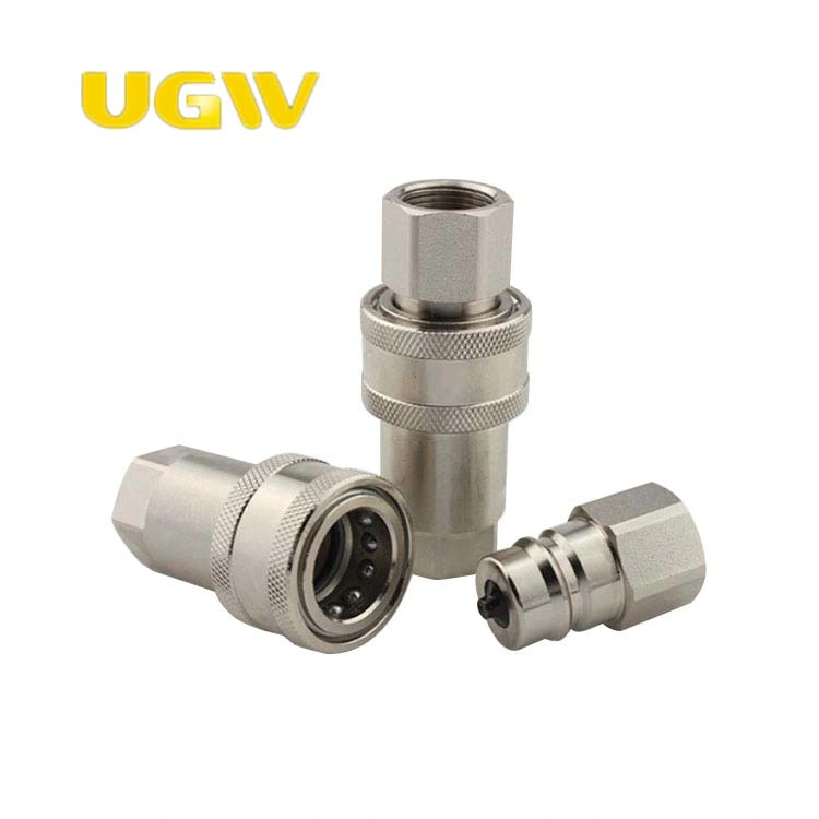 High Pressure Flat Face Hydraulic Hose Quick Coupling Quick Disconnector