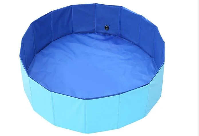 Personalizar Añadir Logo Collapsible Pet Dog Bath Pool/ Kiddie Pool Baño de plástico duro plegable bañera de PVC piscinas al aire libre para perros Niños gato