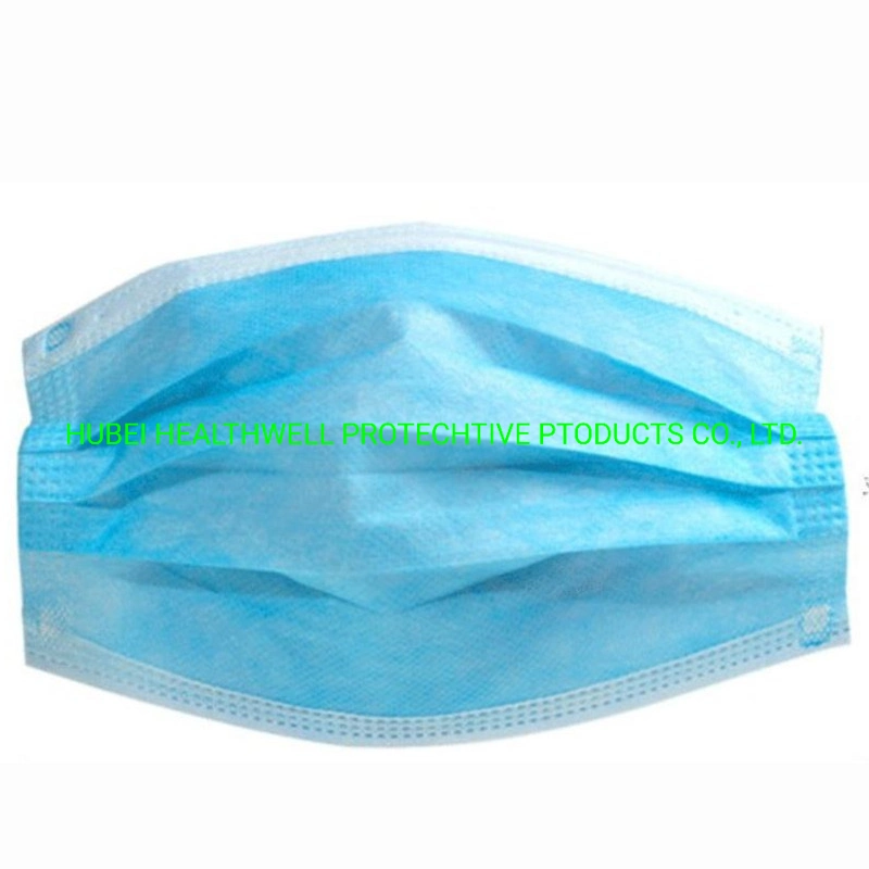 Non Woven Disposable Blue Face Mask with Earloop