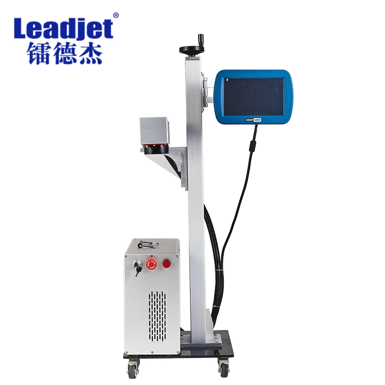 Leadjet Online Fiber Laser Marking Printer PVC /HDPE Plastic Pipe Tube Batch Number Coding Machine