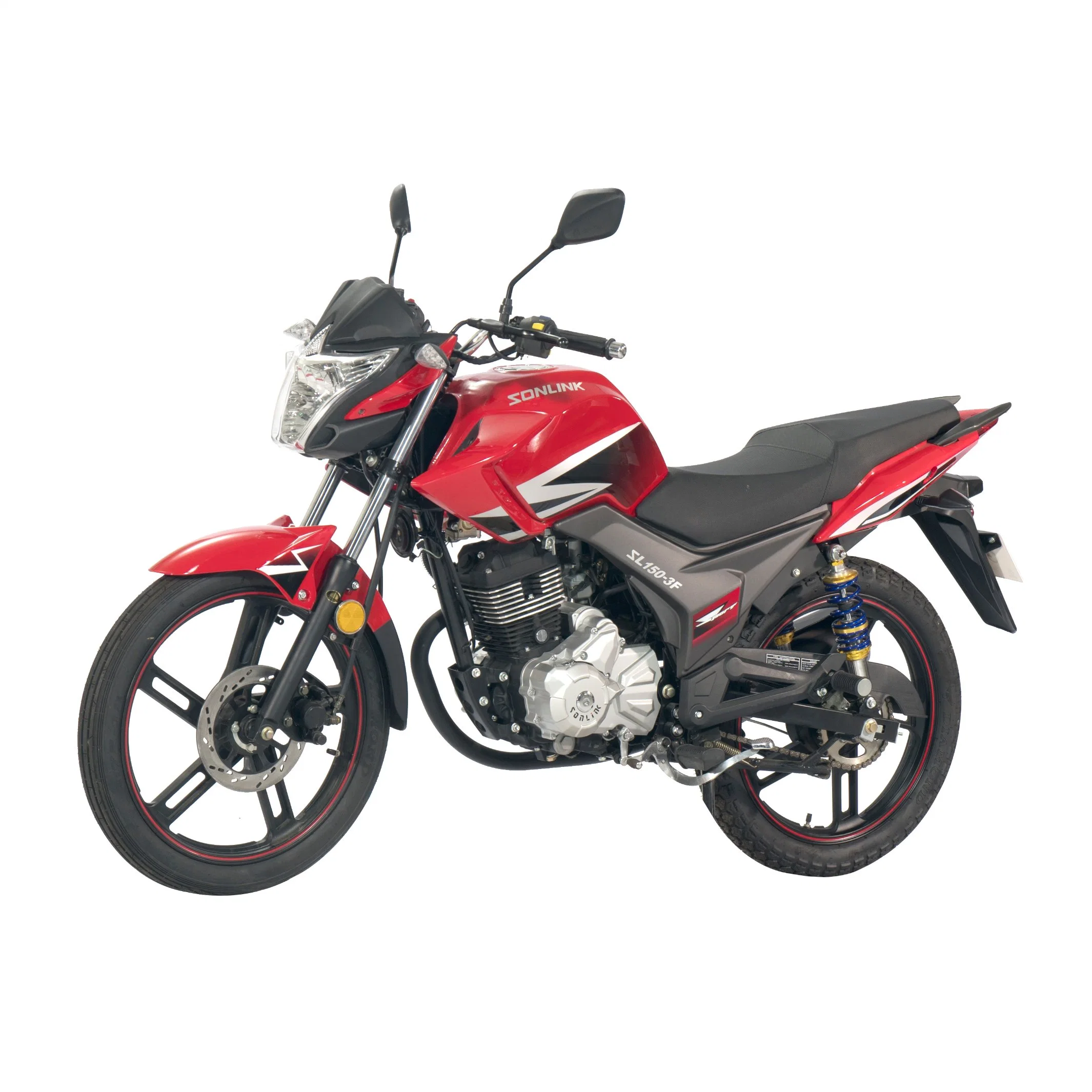 125 150 cc 200cc moto Racing deportivo Llanta de aleación de freno de disco de Warcraft moto taxi/moto adecuada para África y Europa (SL150-3F)