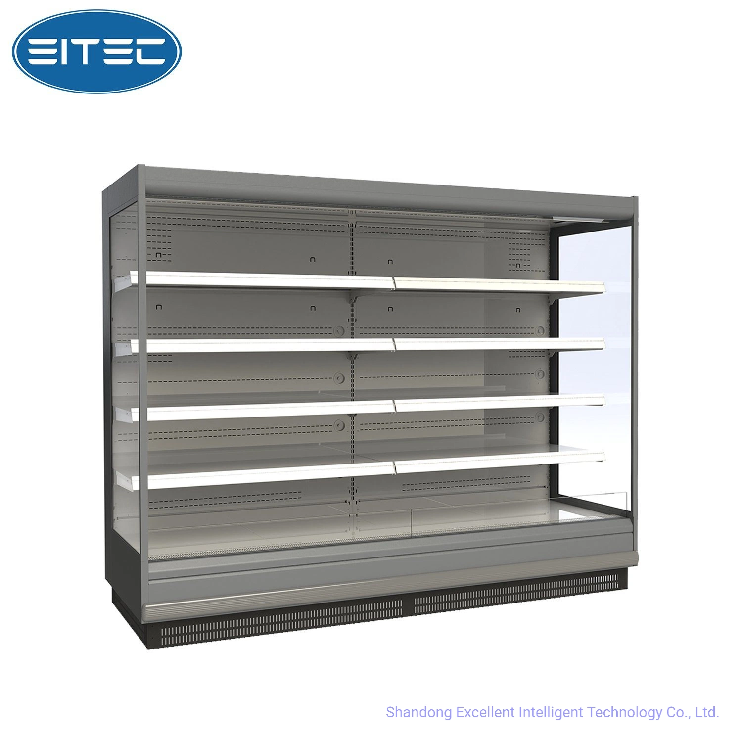 Réfrigérateur commercial avec armoire d'affichage à plusieurs étages à distance et contrôleur de service vertical