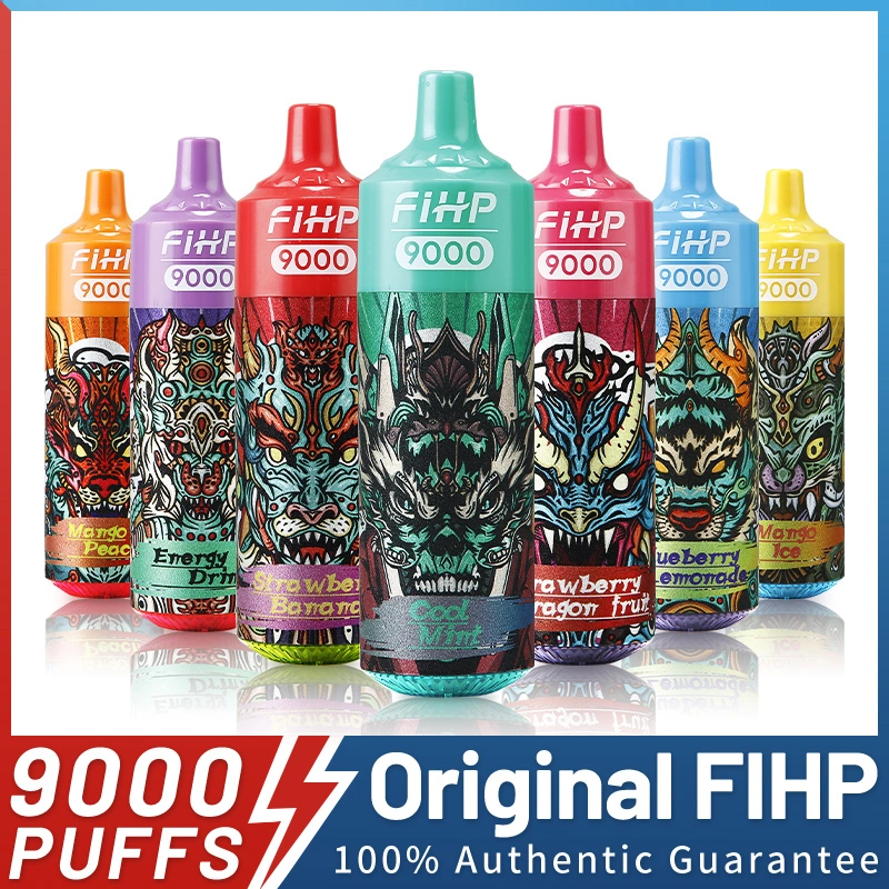 Fihp 9000 Puffs Einweg-Papieren Pen Puff 9000 Wiederaufladbare Wholesales Ich leere E Zigarettenschachtel