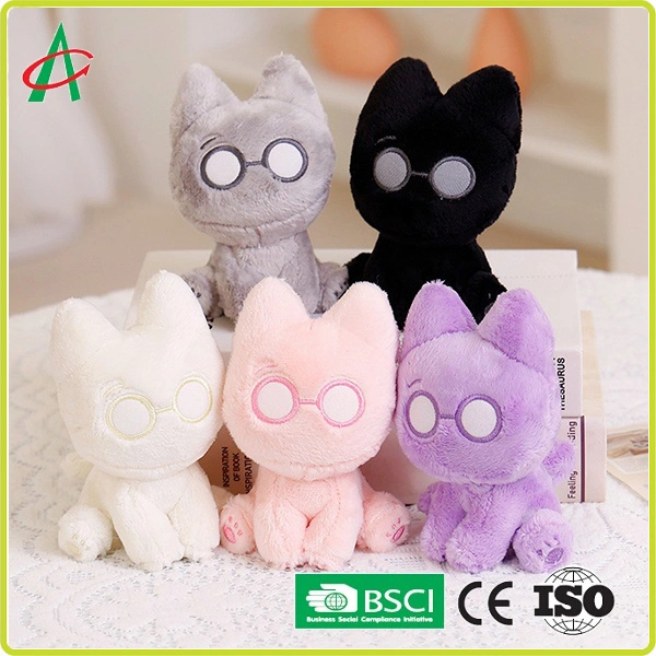 New Cute Cartoon Cement Sitting Cat Kkamaeorkk Kitten Plush Toy