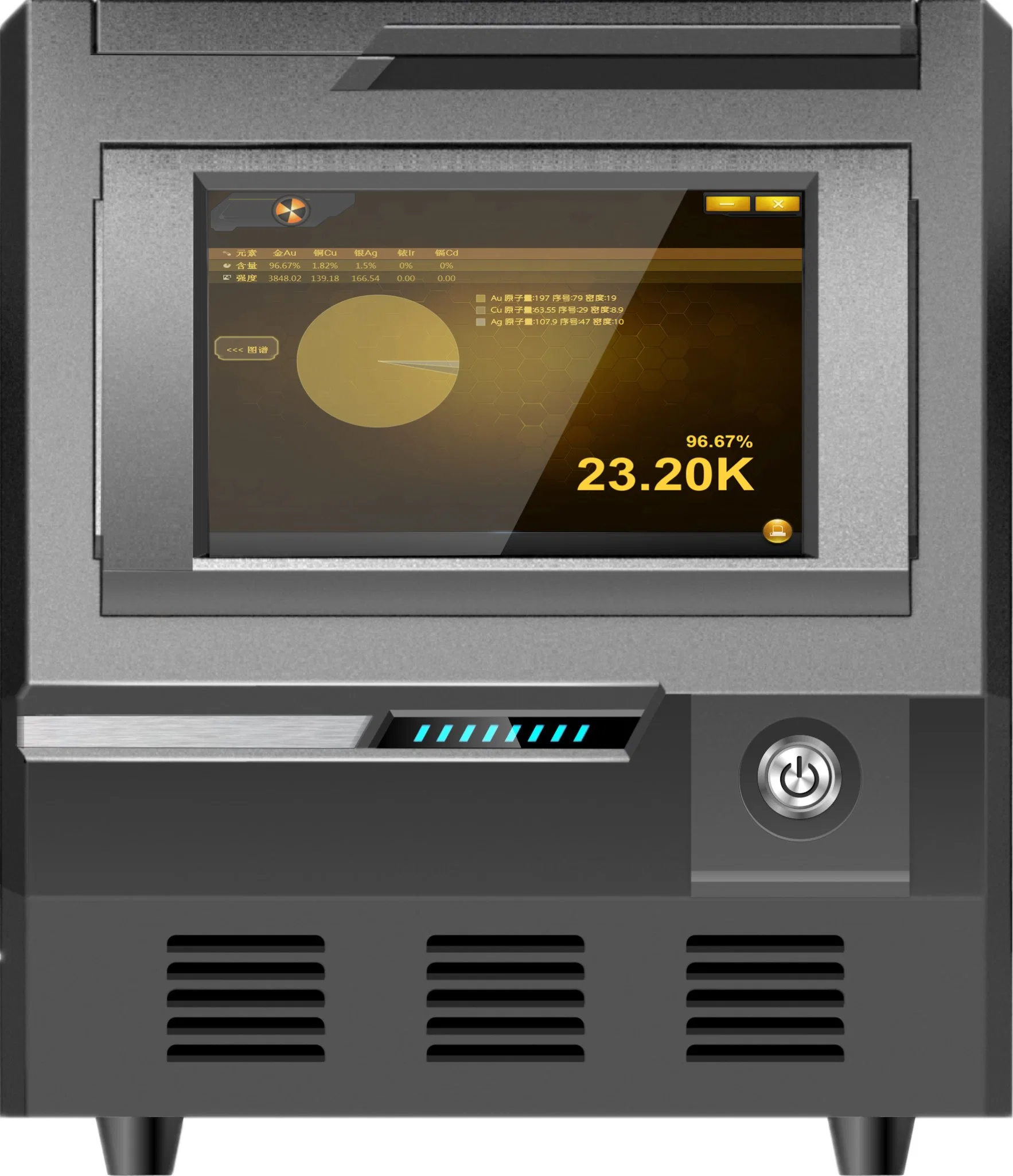 Xrf-A3 Xrf Spectrometer for Ancient Coins and Gold Bar Testing