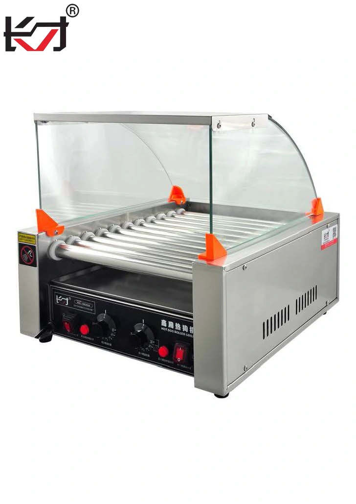 Kcj-19 rodillos de acero inoxidable máquina caliente de perro caliente la comida Fast Cooker Grill para horno caliente