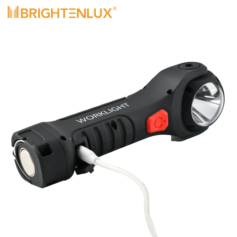 Brightenlux 360 Grau 7 Modos Multifunção Bateria recarregável tipo C LED Mini COB XPE manipular luz de trabalho