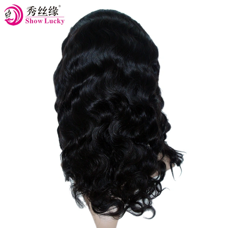 Hot Selling European Hair Swiss Lace Front Wig Virgin Body Wavy Human Hair