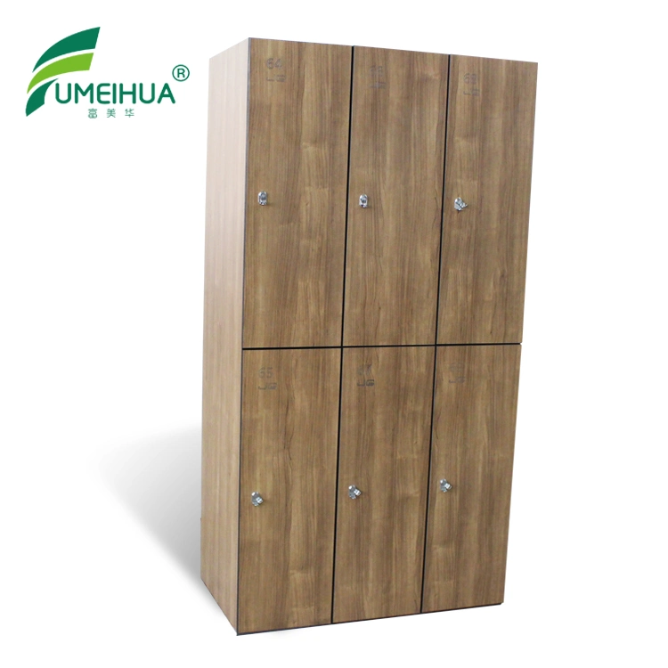 Hot Selling Z Shape Melamine Locker Cabinet Used in Fitness Club Centre