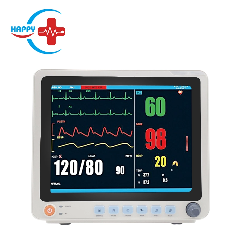 Hc-C003b Factory Price Hospital12 Inch Patient Monitor with Battery for ICU Ccu Operation Room