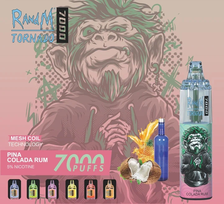 Mayorista/Proveedors Productos populares R y M Tornado 7000 Puffs High Pro VAPE lápiz desechable VAPE