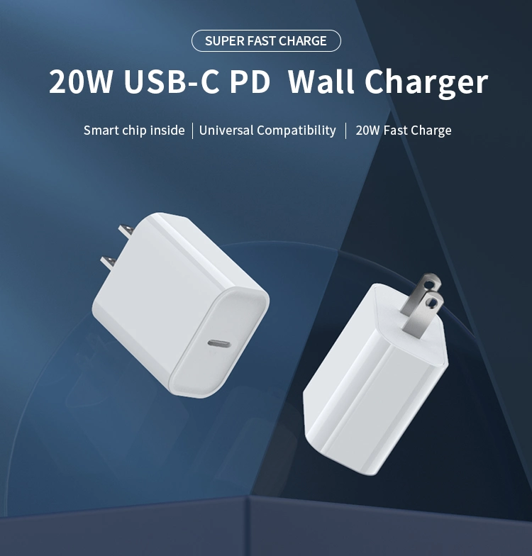 Fast Charge Block 20W Travel Single USB Cell Phones Chargers Brick Cube Charger for iPhone Amazon Top Seller