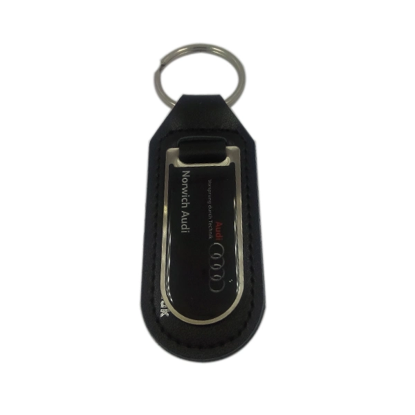 Promotional Gifts Car Logo Key Hanger Metal Leather Keychain