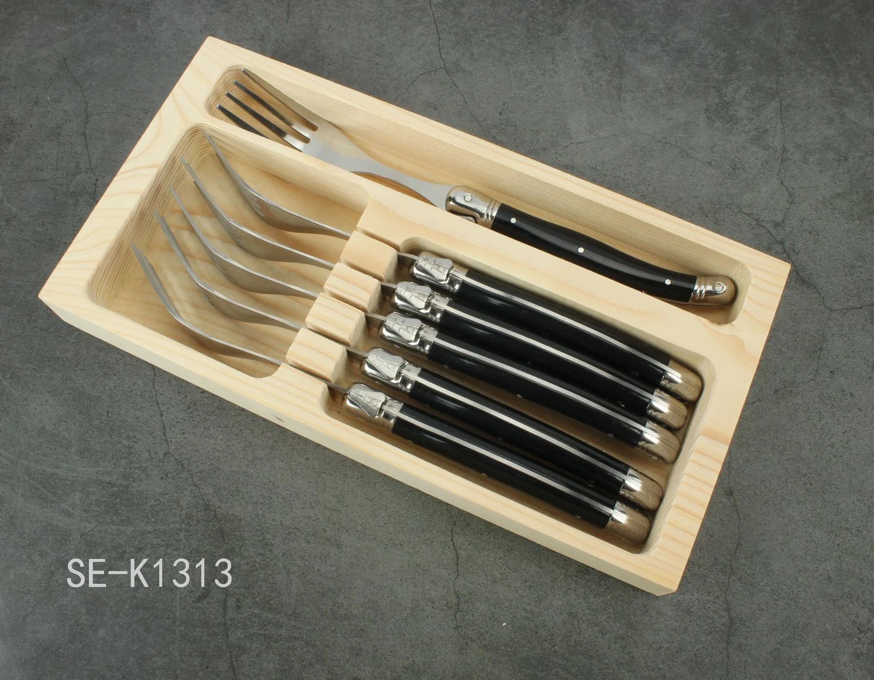 Wholesale/Supplier Flatware Fork and Stainless Steel Fork with Plastic ABS Handle (SE-K1313)