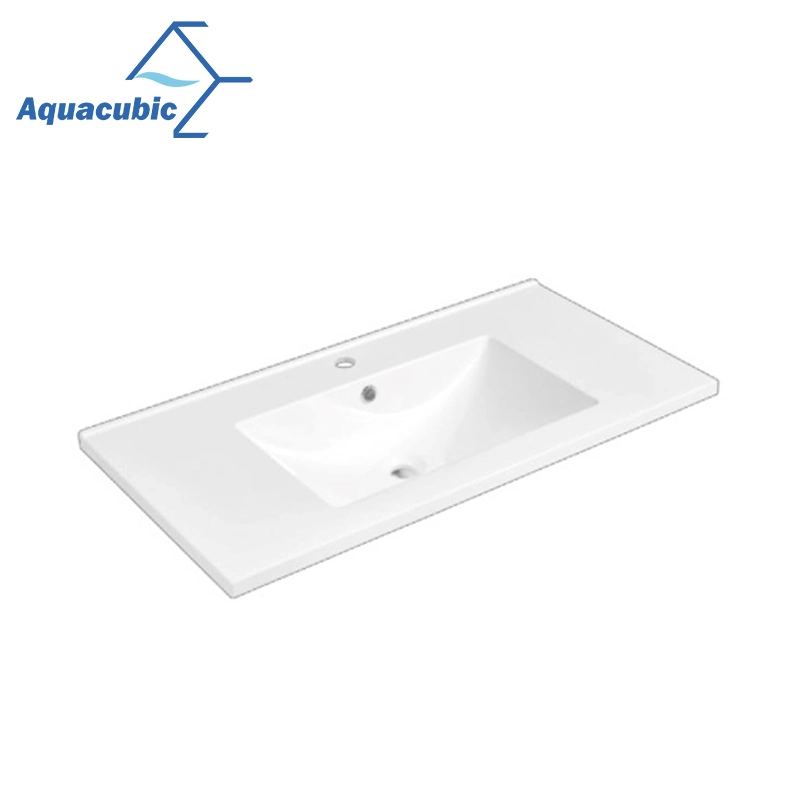 Bathroom Cabinet Countertop Sinks Polymarble Basin