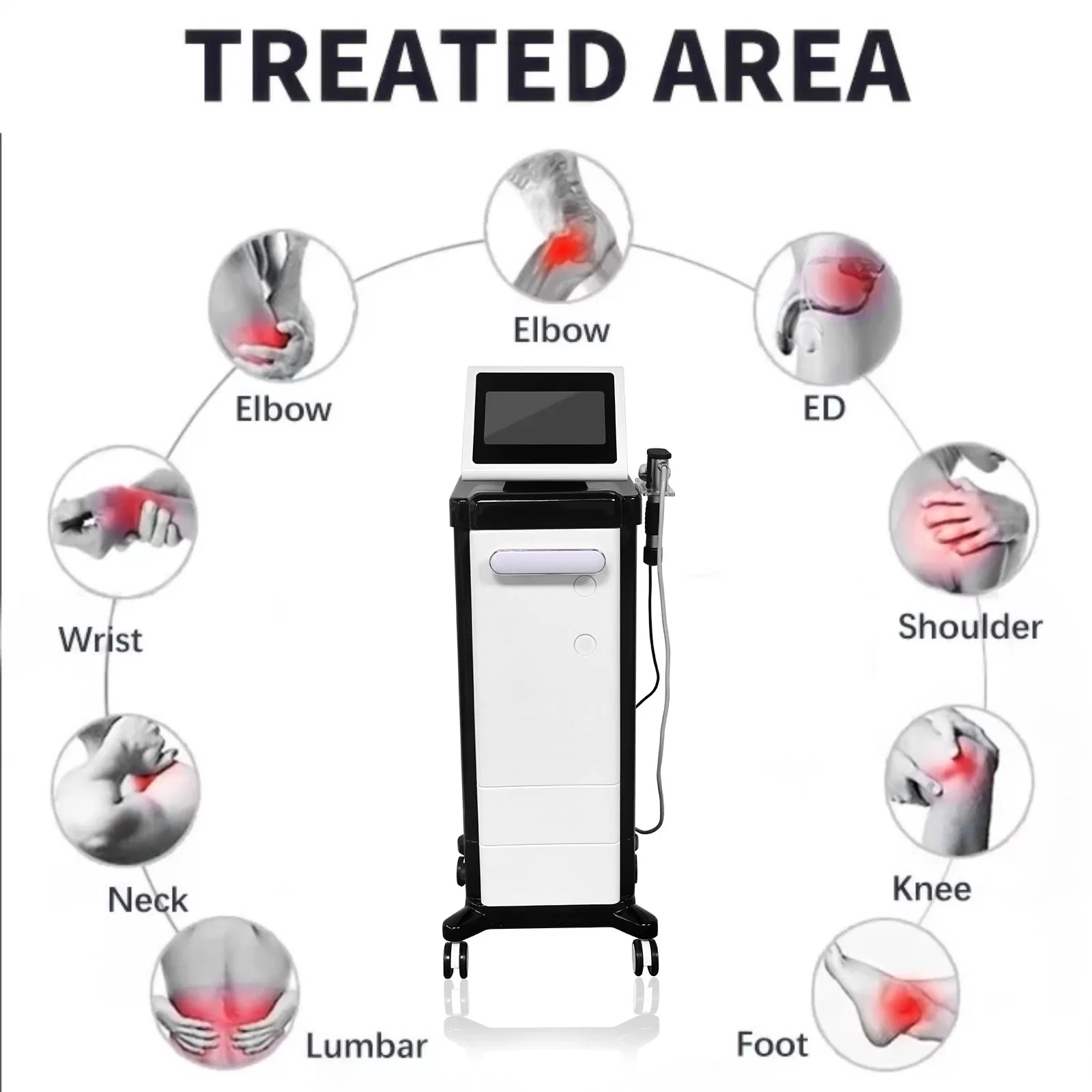 Trending Products 2023 New Arrivals Shockwave Therapy Machine 8 Bars Massager
