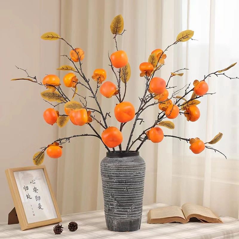 9-Heads Artificial Foam Lemon for Sample Room Home Table Decor