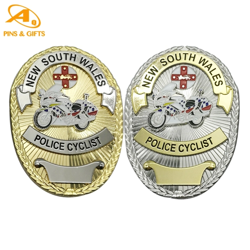 Promotional Items Enamel Pin Original Factory Customized 3D Metal Metal Custom Security Police Badges