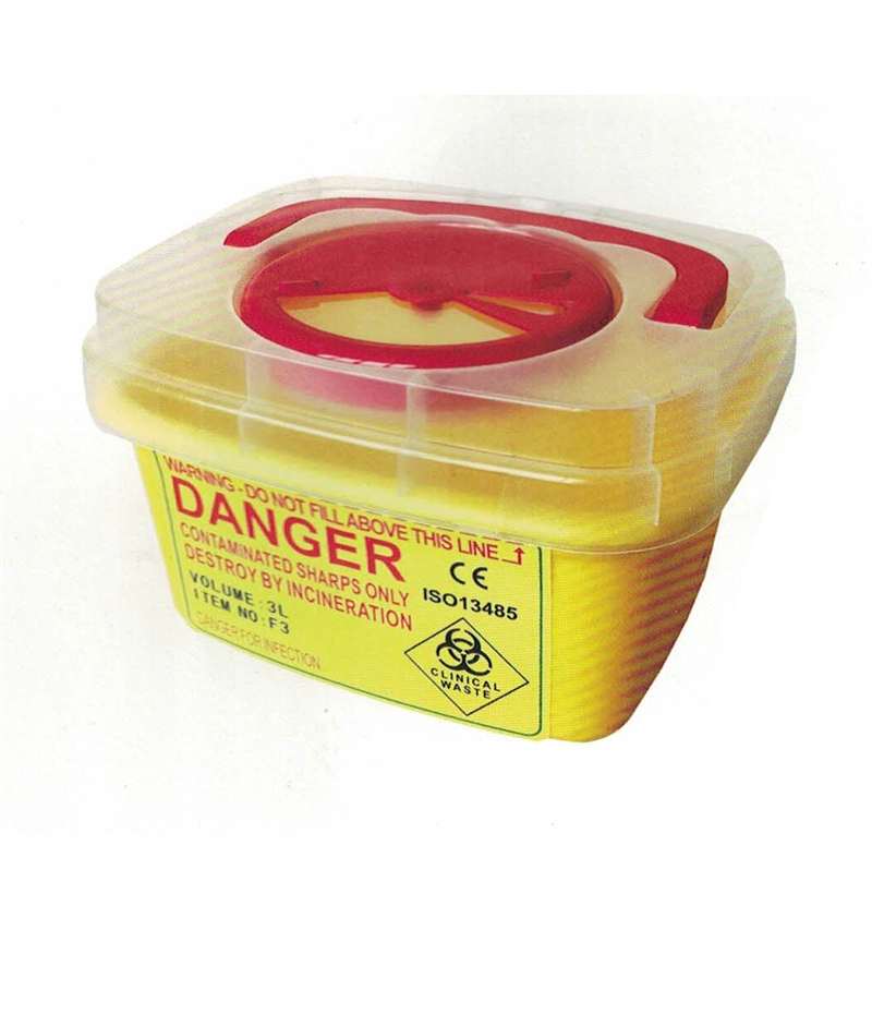 Sharp Disposable Container Medicalwaste Safety Box of Syringe Needle Box