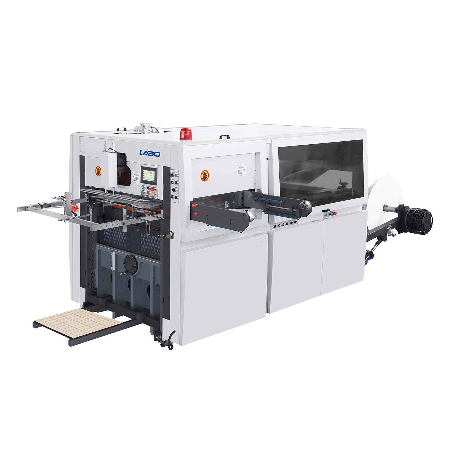 High Speed Paper Cup Paper Bag Paper Box Roll Die Punching Cutting Machine with Embossing