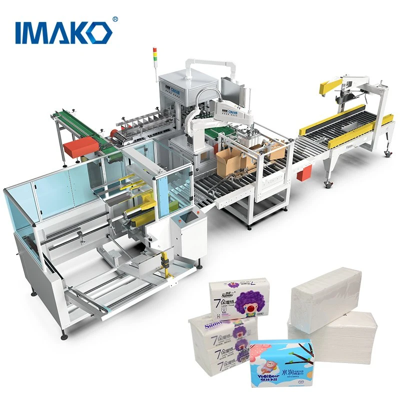 Imako Automatic Easy Control Small Scale Business Idea Making Machinery Bathroom/Kitchen Tissue Roll Production Line Toilet Paper Manufacturing Packing Machine