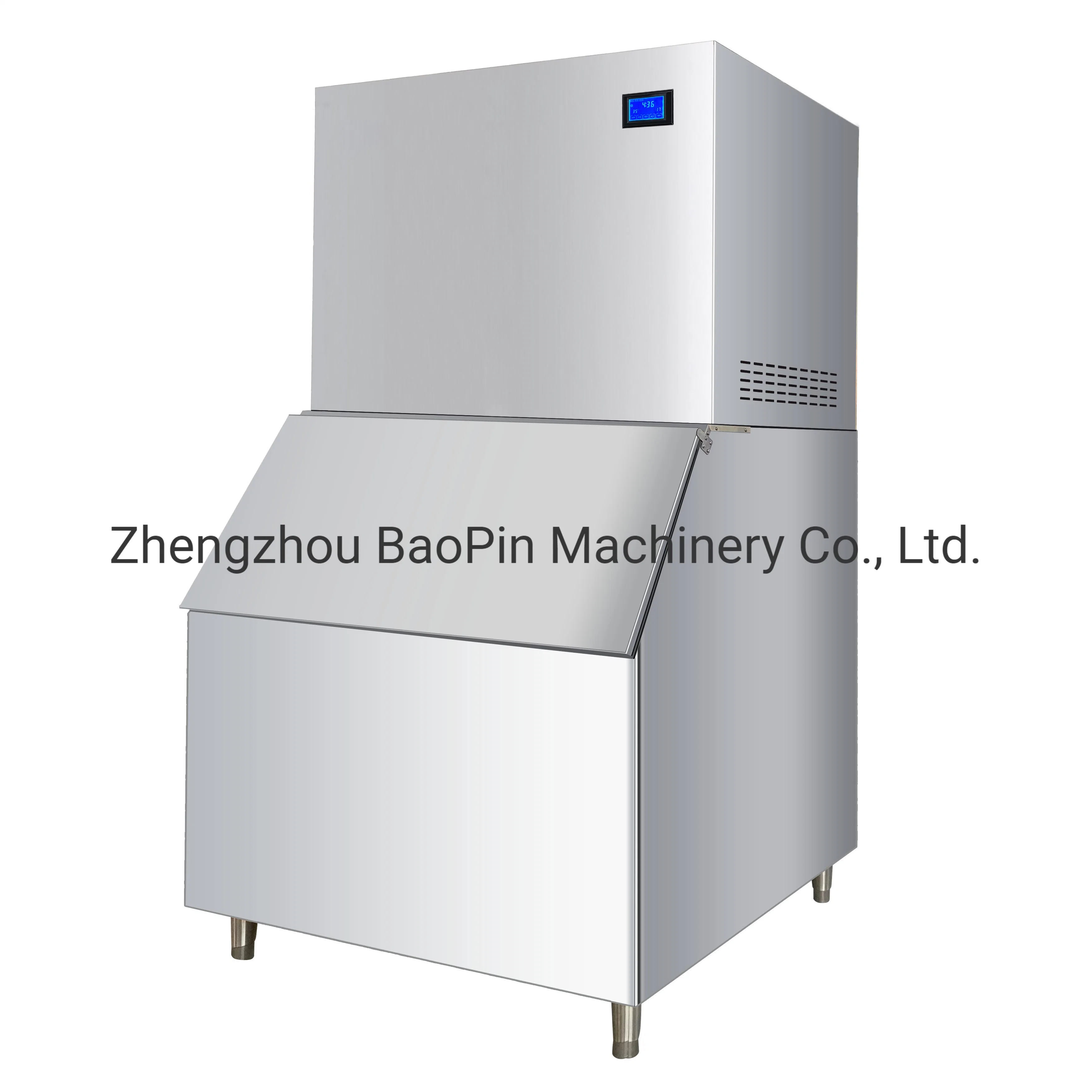 2000 Pound 1t Cool Solution Commercial Kitchen Refrigeration Equipment Dry Crescent Cube Ice Maker Making Machine