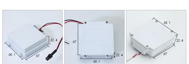 Boîtier de batterie en plastique OEM avec câble, fiche mâle 2,1 CC connecteur femelle SM 4AA support de batterie étanche blanc avec couvercle fil rouge/noir personnalisé Fabricant