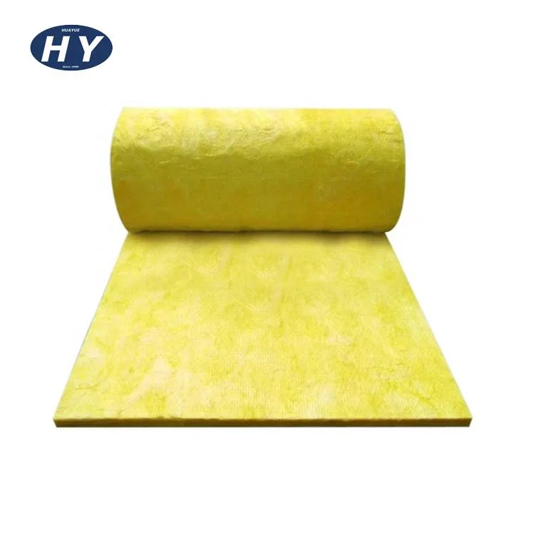 25-180 mm Class A1 Fireproof Glass Wool Blanket for Buidling Thermal Insulation