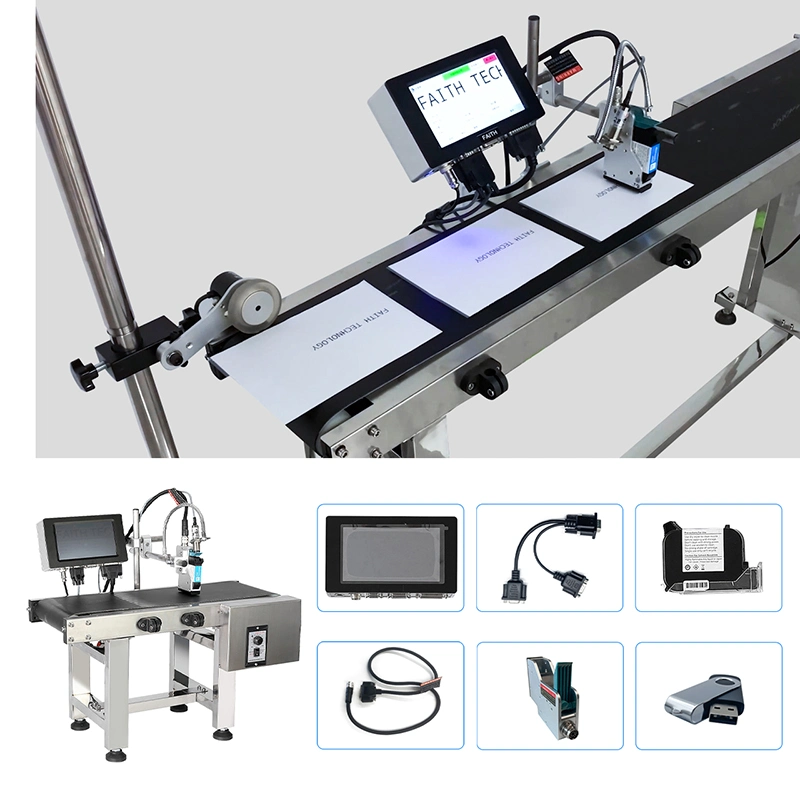 Impressora jato de tinta digital portátil online de alta velocidade Faith para máquina de pintura de caixas