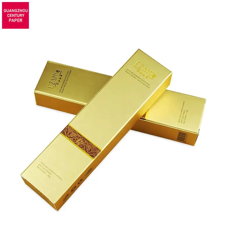 Cartón con lámina de oro para embalaje de caja plegable