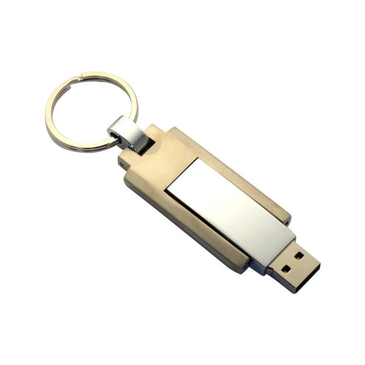 Portable Metal USB Flash Drive 1g 2g 4GB 8GB 16GB 32GB 64GB Rotary Keychain USB 2.0 Pendrive U Disk