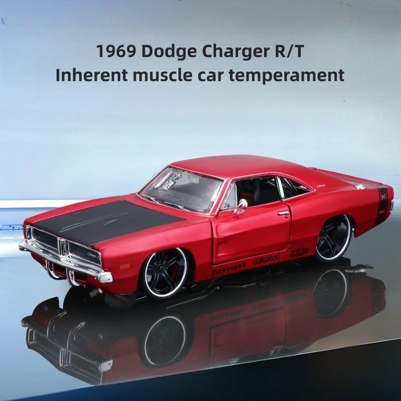 1: 24 Dodge 1969 Dodge Charger R / T Car Metal Alloy Car Model