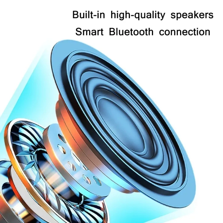 حامل الهاتف المحمول 2 في 1 قابل للطي صغير إبداعي مع Bluetooth® مكبر الصوت