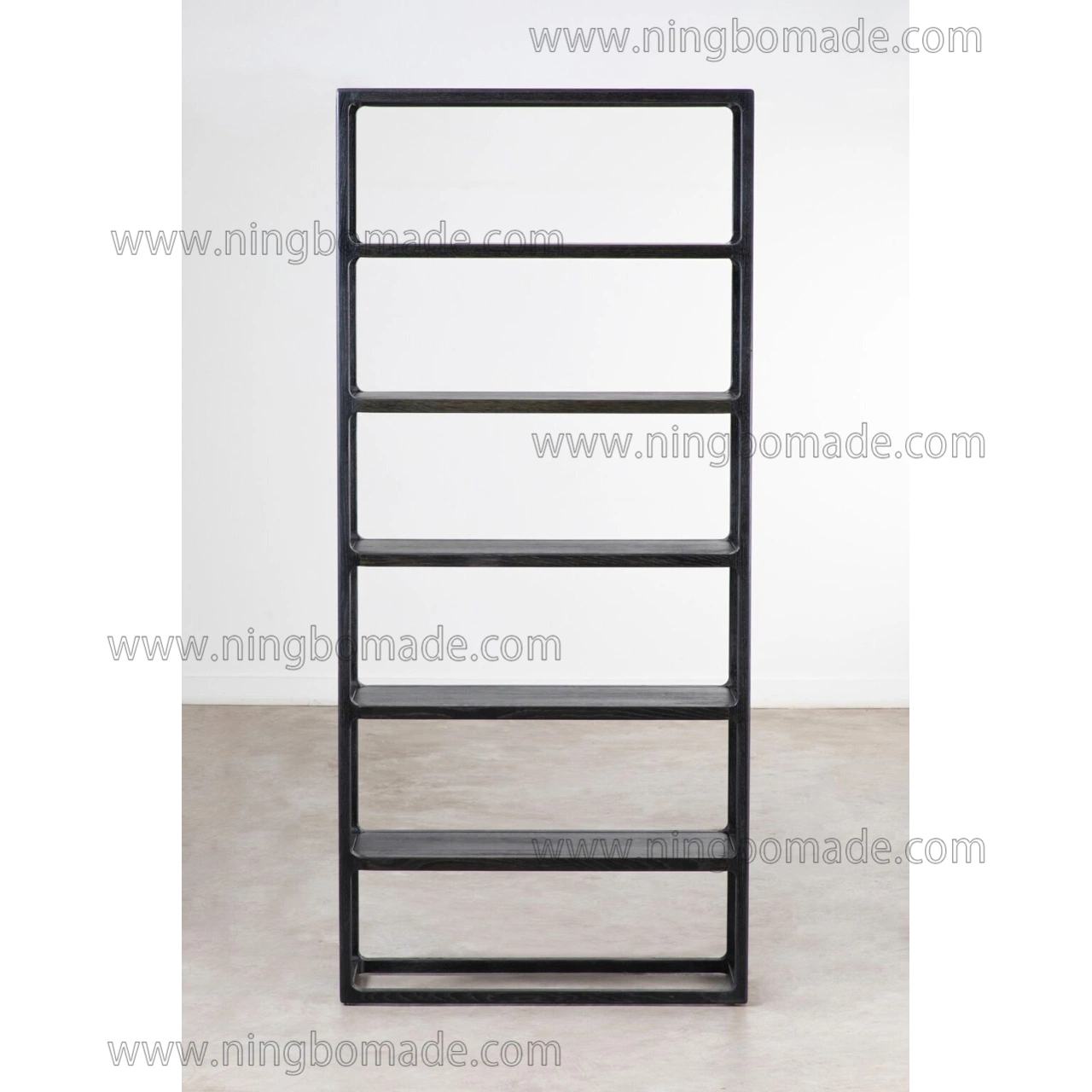 Simple Elegant Proportions Furniture Weather Black Oak Brass Line Book Shelf