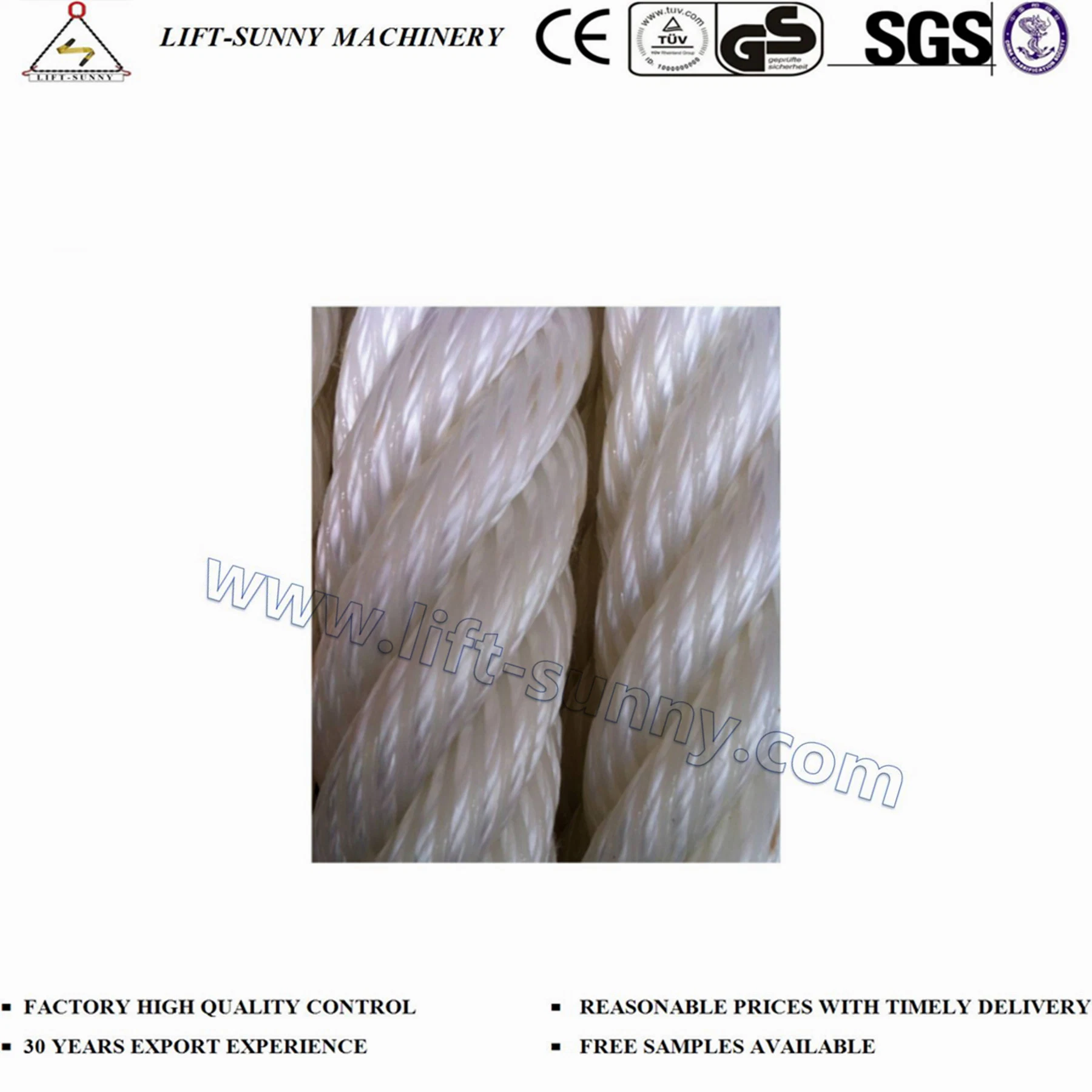 PE Rope, PP Rope, Nylon Rope, Polyamide Rope