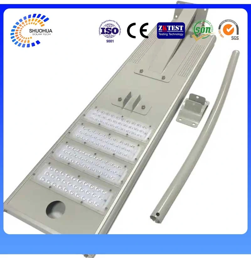 Factory Wholesale/Supplier DC 12V LED Light Aluminum All in One Integrated Shl60W LED Solar Street Light Lamp for Highway/Village/Government Project