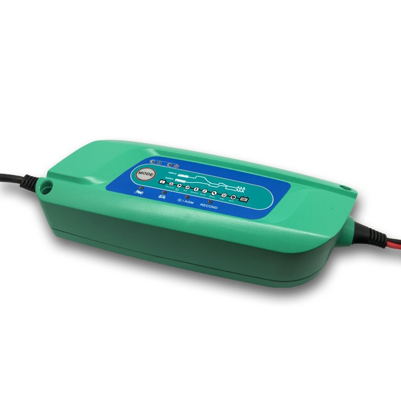 12V Chargeur de batterie entièrement automatique, mainteneur et testeur pour voitures, motos, tracteurs de pelouse, sports motorisés. Chargeur de batterie intelligent.