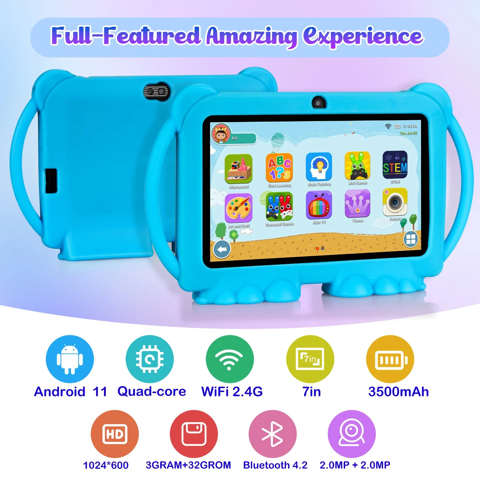 New Kids Tab 7inch Learning Tablet in Stock