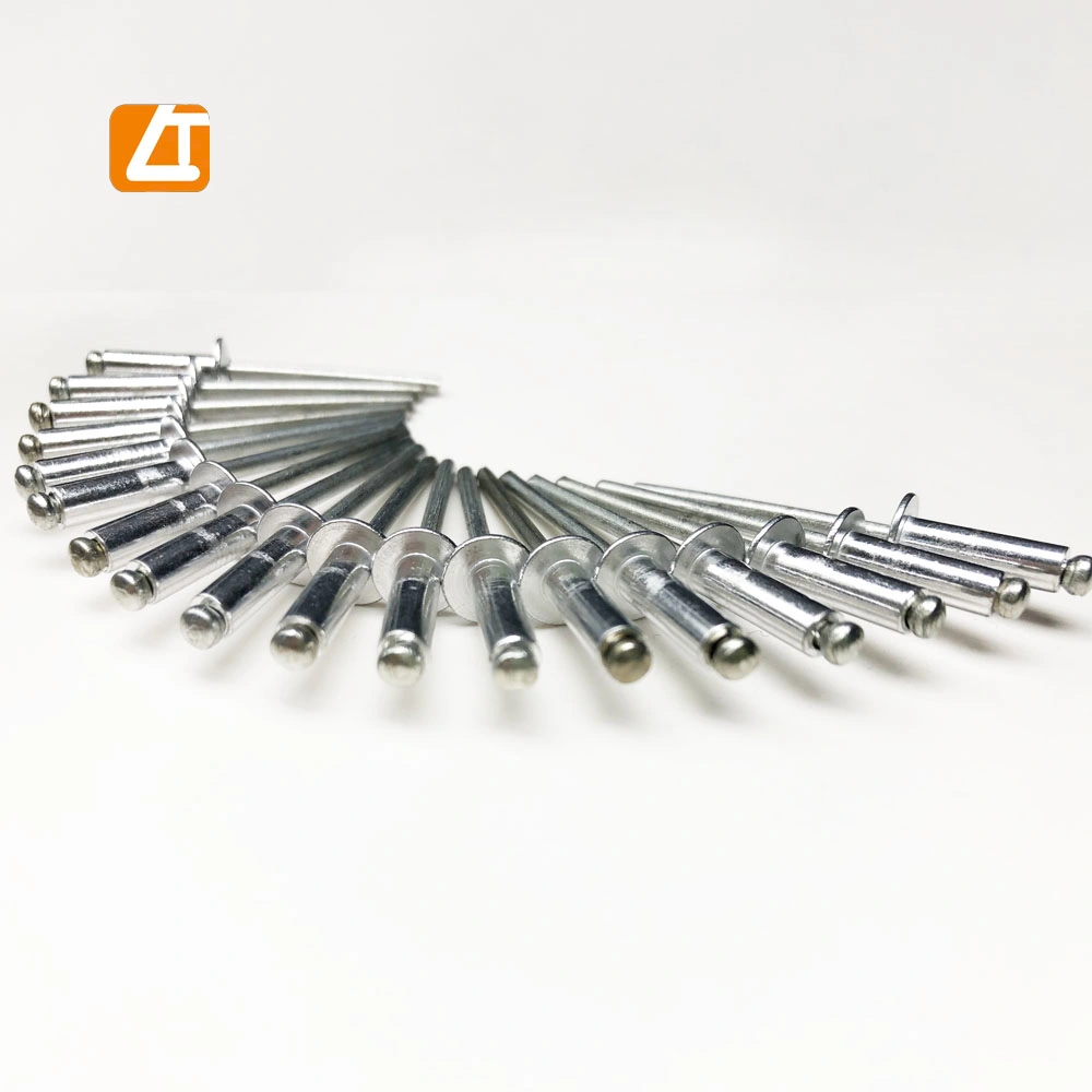 China Fasteners Manufacturers Golden and Silvery Aluminium Large Flange Blind Rivet with Factory Price High Quality