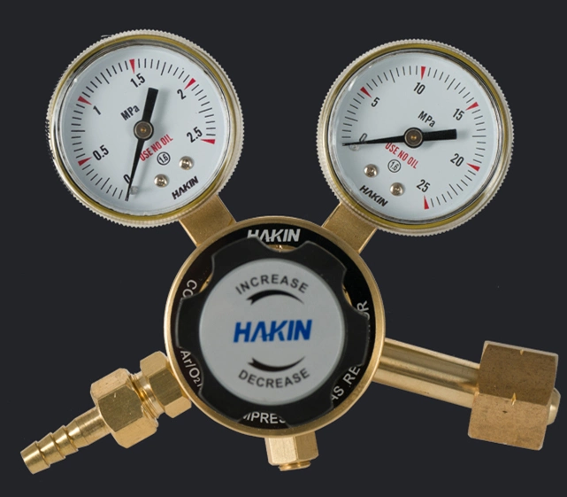 Fabrik Lieferant Hakin gewöhnliche CO2/N2/He/Argon/Sauerstoff Regulator mit hoher Qualität