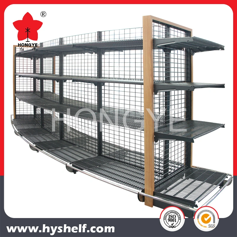 Carrefour Style Retail Supermarket Gondola Display Shelving