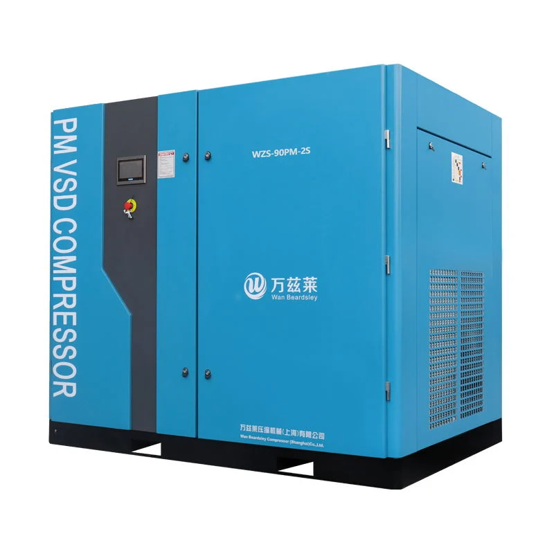 2021 novo design Energia Poupe energia AC com injecção de óleo de 90 kw Compressor de ar de parafuso de 0,7 MPa para pintura