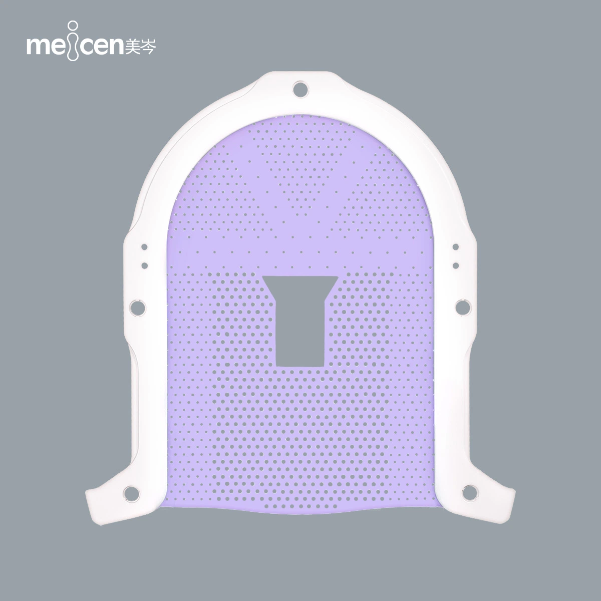 Meicen Violet S-Frame Thermoplastic Radiotherapy Mask Open Face for Cancer Therapy