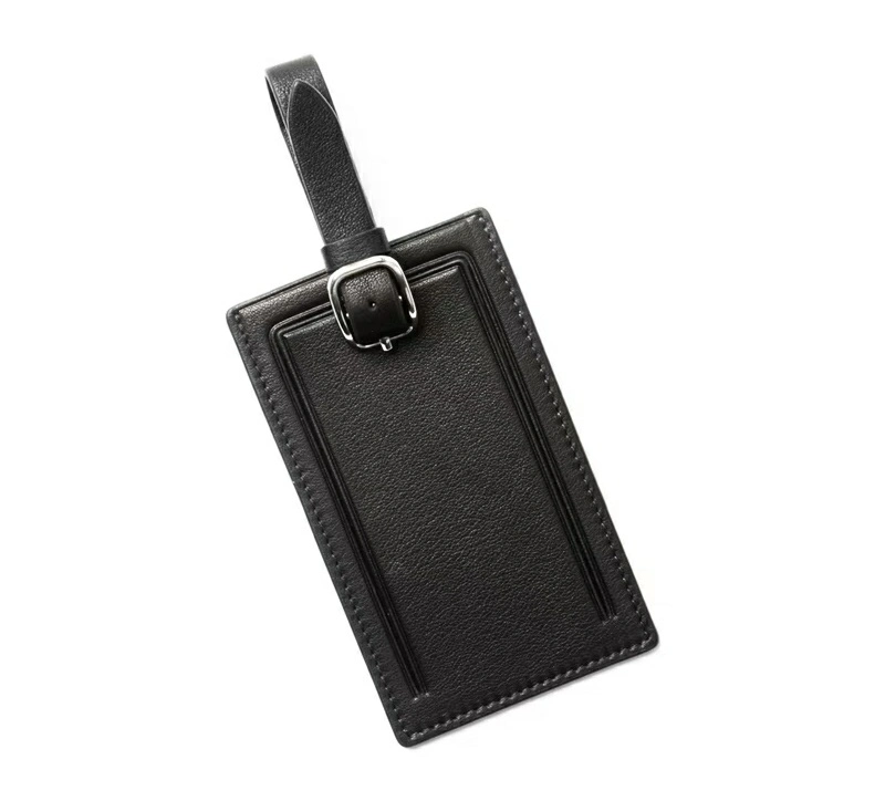 Standard Rectangular Mini PU Travel Luggage Tag