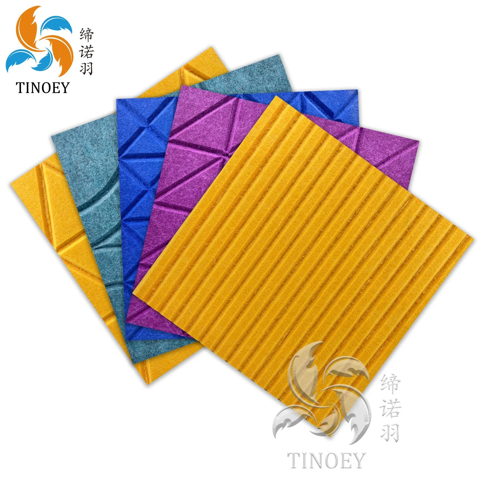 Polyester Fiber Sound-Absorbing Boards Indoor Wall & Ceiling Environmental Protection Decorative Materials